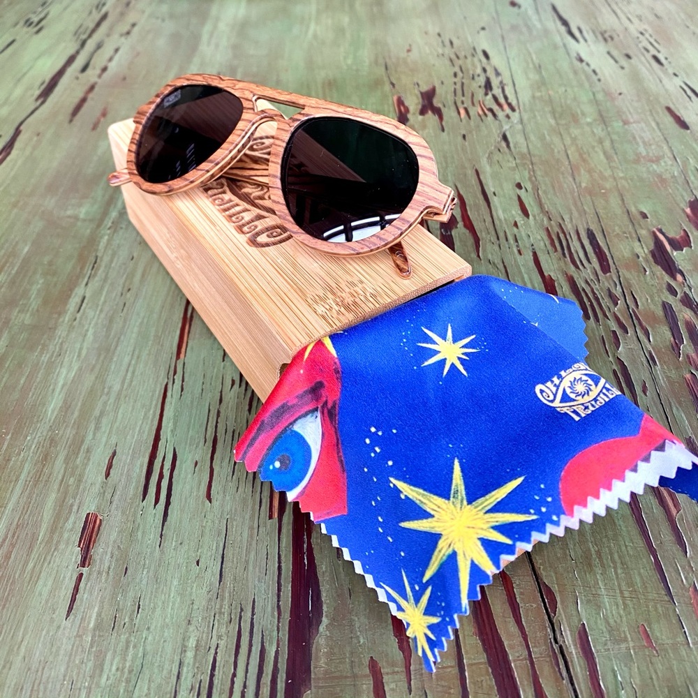 Chloe Trujillo bamboo sunglasses